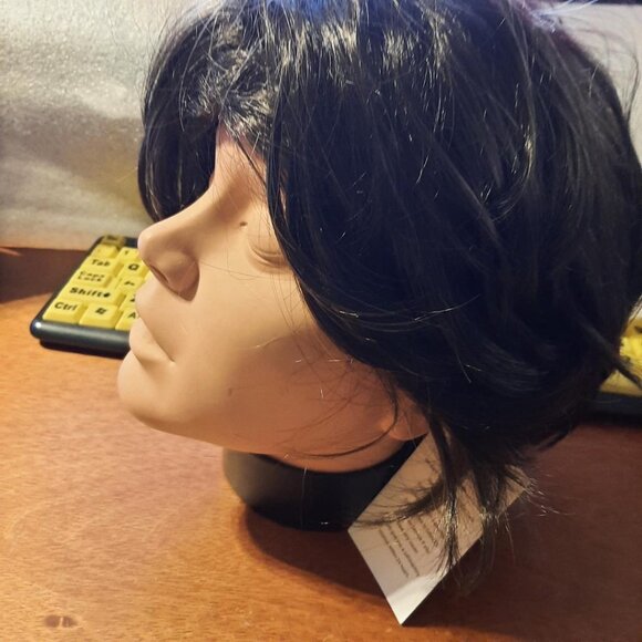 NEW TAG ! Daiaces Women Short Hair Straight Wig Black main image 2